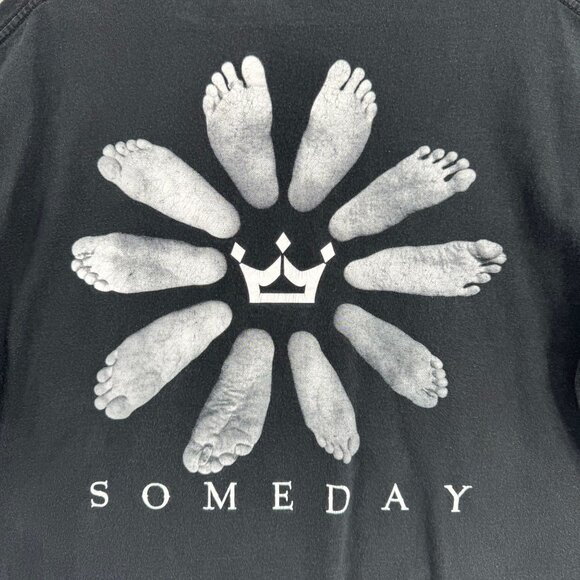 Blessed Brand Ten Feet Someday Logo T-Shirt‎ Adult Size XL Black - Picture 4 of 8